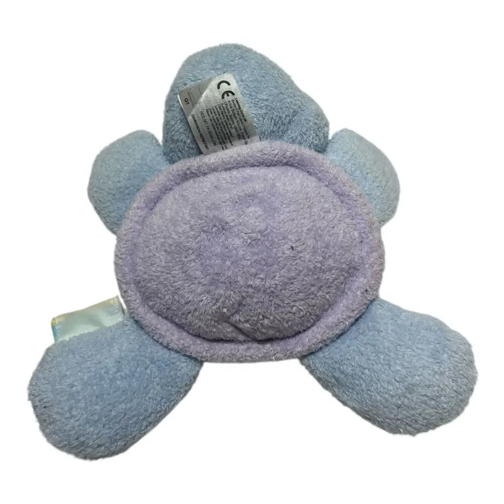 Eden Scented Sherbets Blue Turtle Plush Rattle Stuffed Animal Yellow Purple